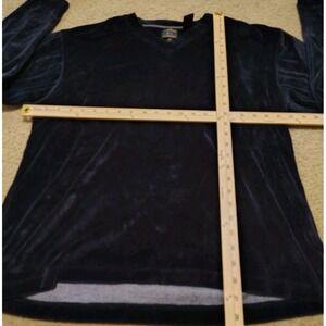 Her Solid Velvet Bottoming Shirt Velour Basic Top V-Neck Slim Work Office Medium